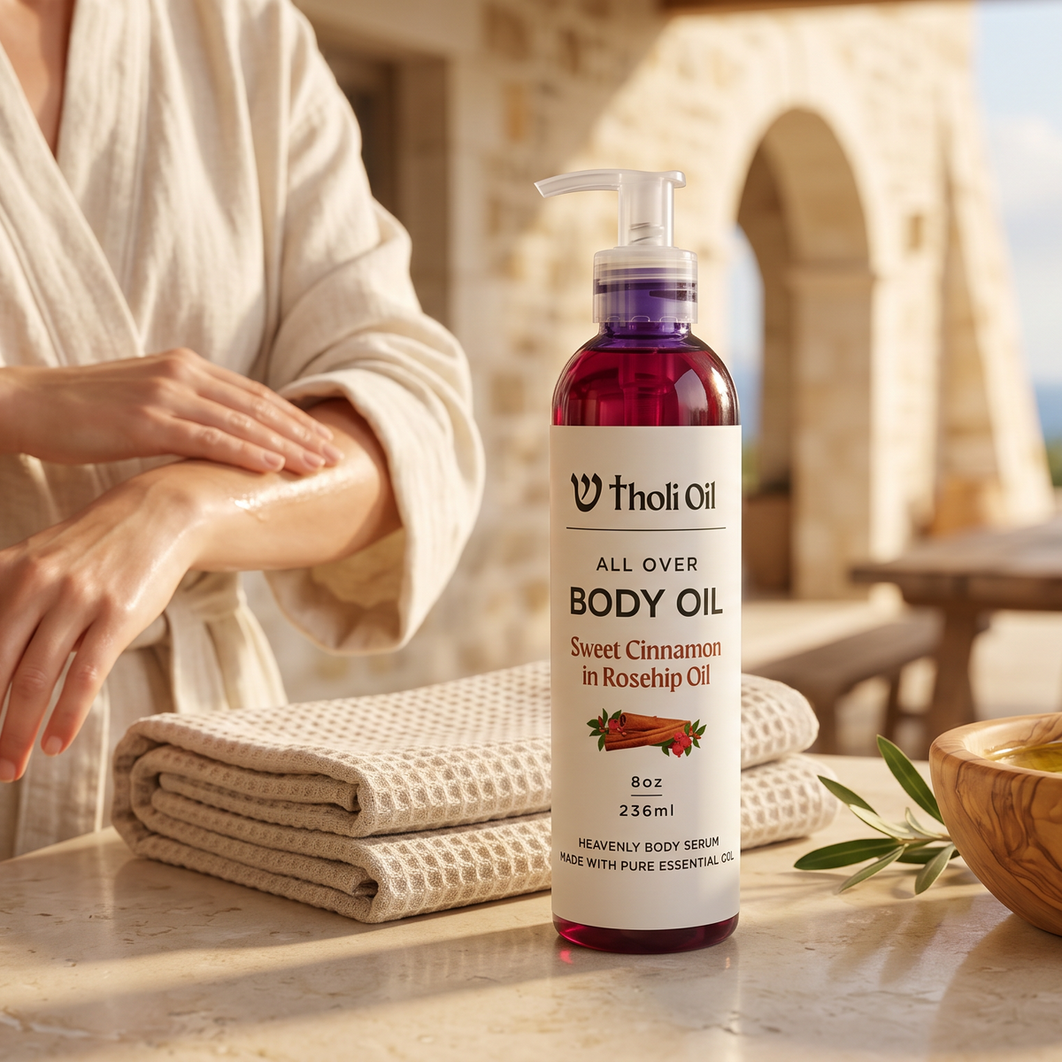 Tholi Oil All Over Body Oil - Made with Almond Oil, Rosehip Oil and Tholi Essential Oils with Vitamin E