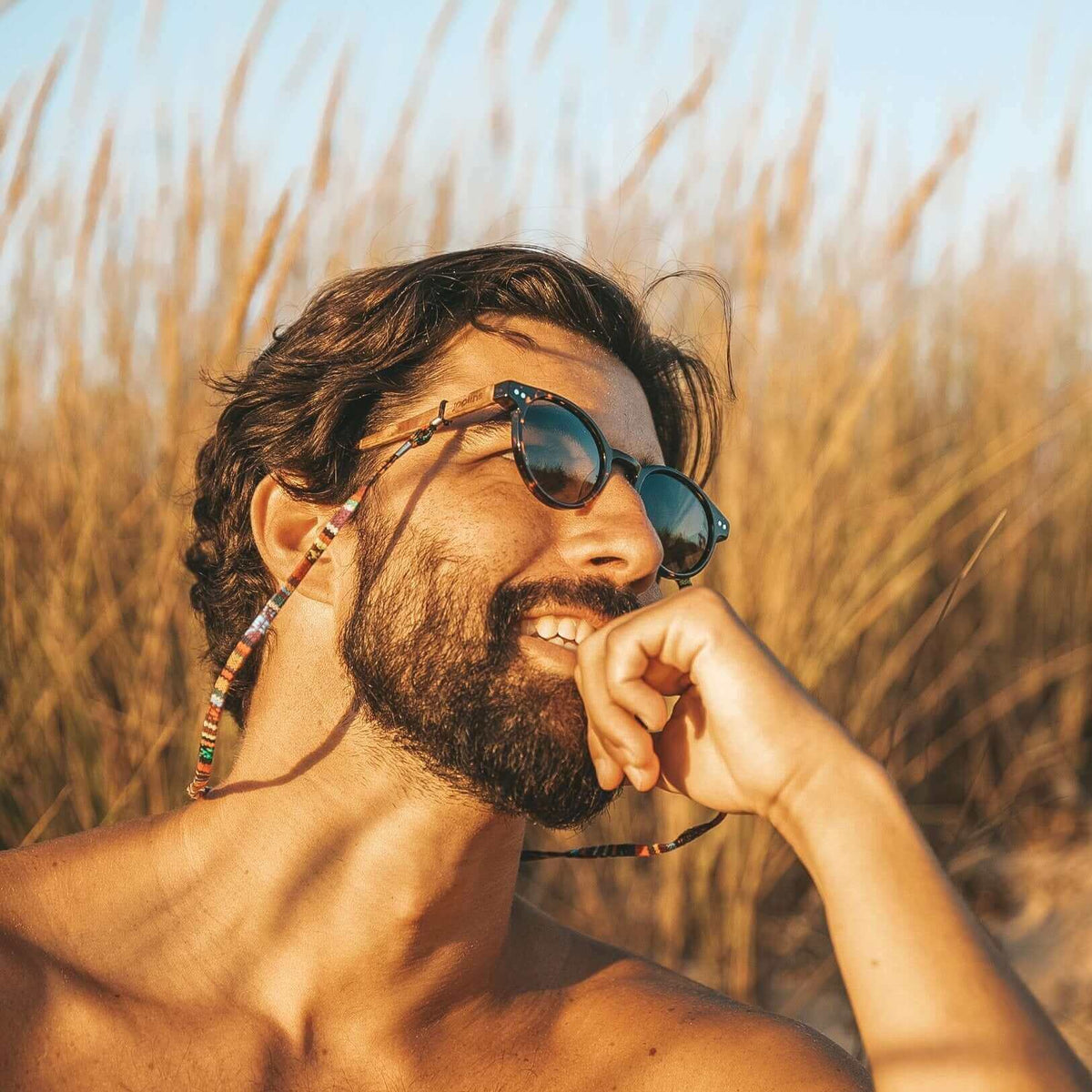 Ganges - Unisex Wood and Bio Acetate Sunglasses