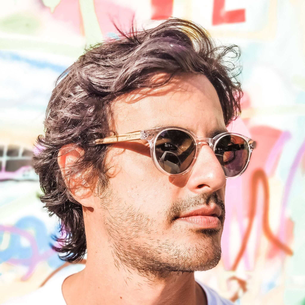 Ganges - Unisex Wood and Bio Acetate Sunglasses