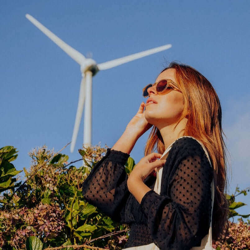 Ganges - Unisex Wood and Bio Acetate Sunglasses