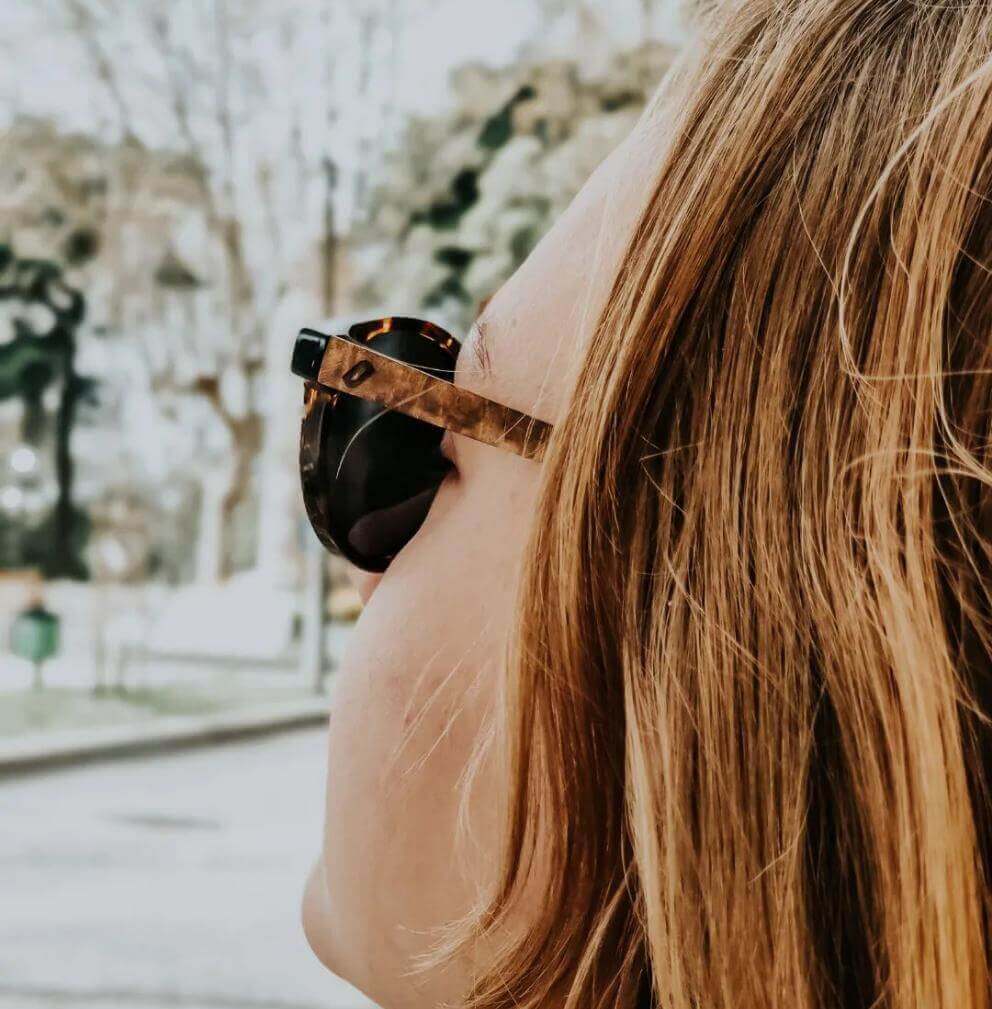 Ganges - Unisex Wood and Bio Acetate Sunglasses