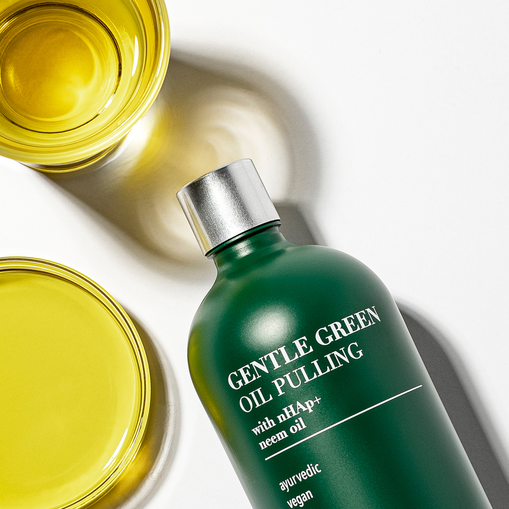 Gentle Green® Oil Pulling – Ayurvedic Oral Rinse with Nano-Hydroxyapatite for Fresh Breath, 6.75 oz